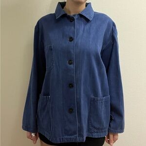 Blue vintage Italian painters jacket